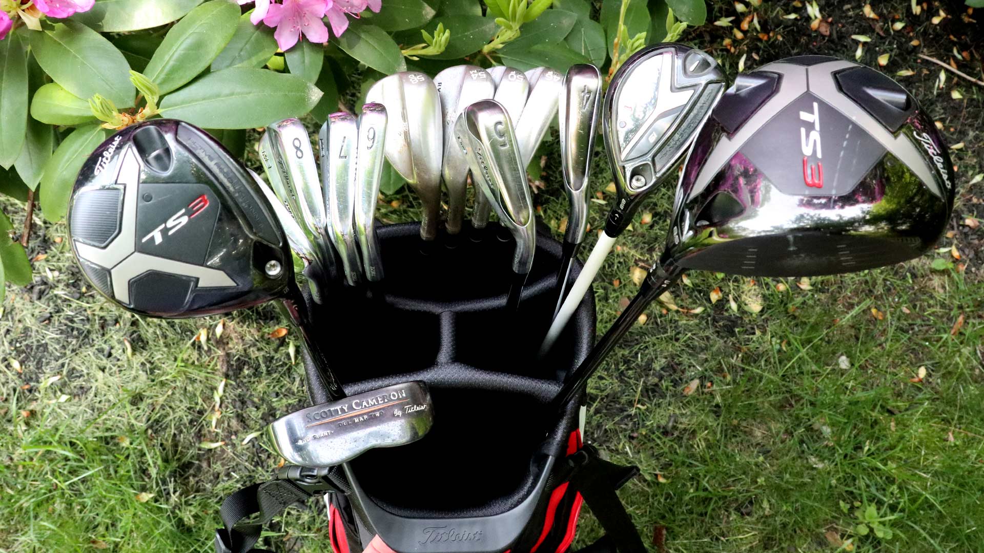 My 14 clubs. Originally I put my hybrid in the...