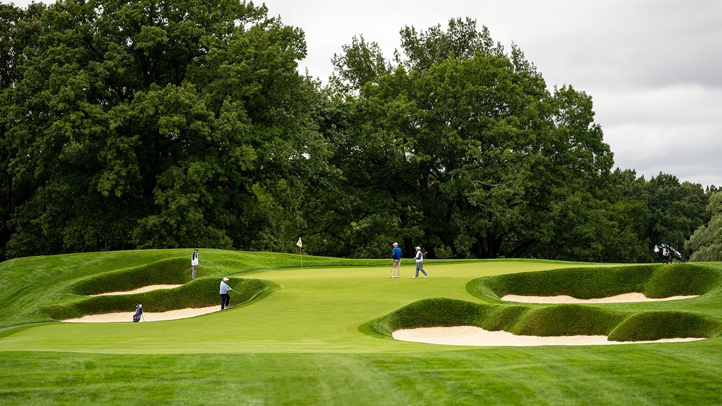 Carter&#39;s tee shot on No. 3 found one of the...