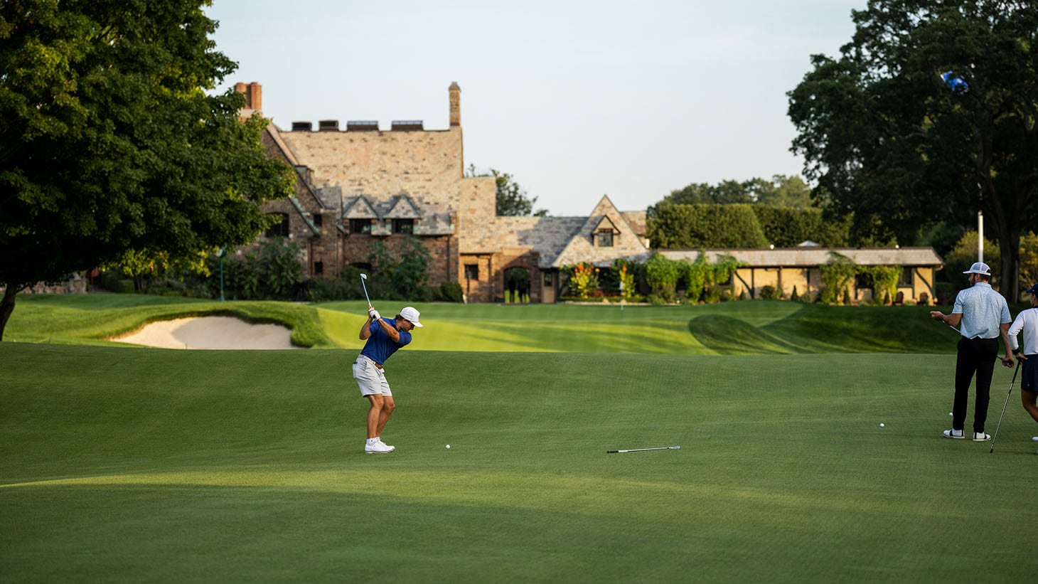 Drake&#39;s approach into the 18th hole. &quot;The...