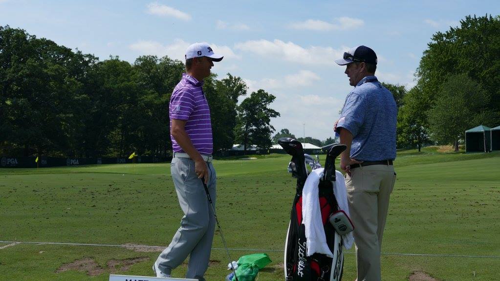 Jones caught up with Titleist Tour staff member...