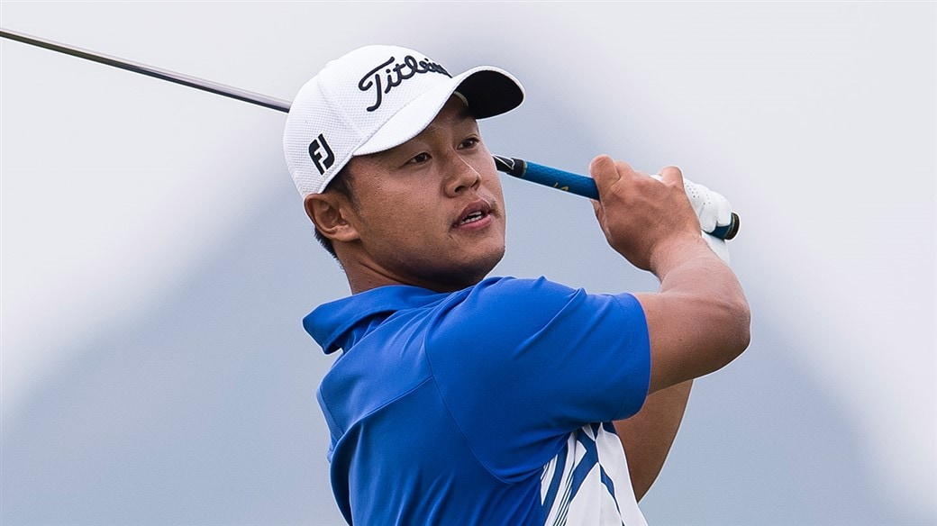 Titleist Brand Ambassador Richard Jung plays a shot during his victory at the 2019 Beijing Championship