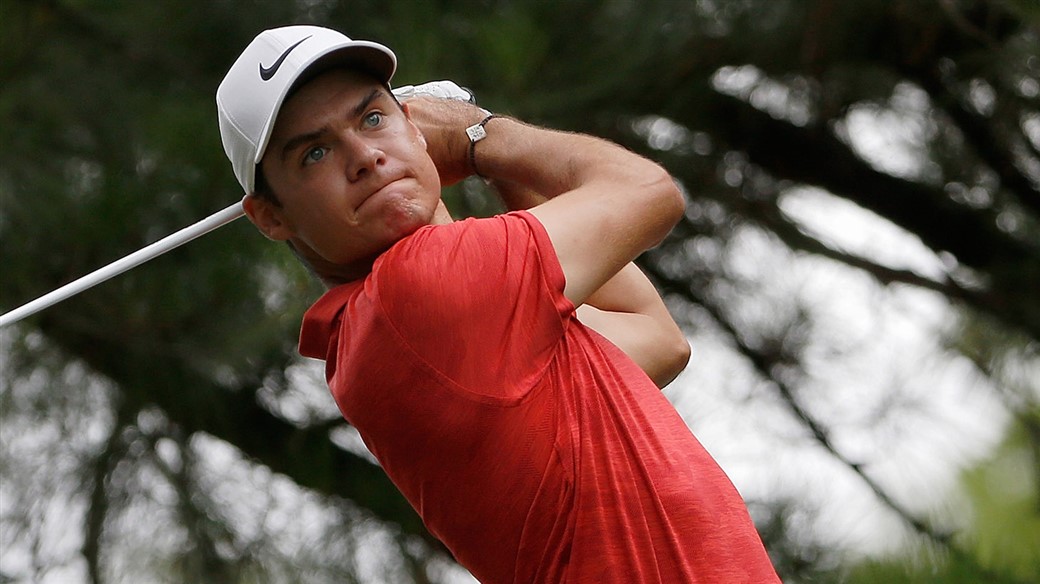 Kristoffer Ventura tees off with hbis Pro V1 golf ball during action at the 2019 Pinnacle Bank Championship